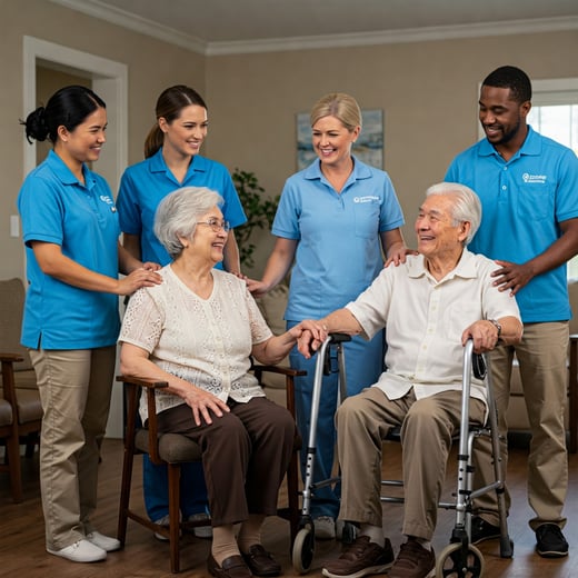 home care aides courses for working with two elderly